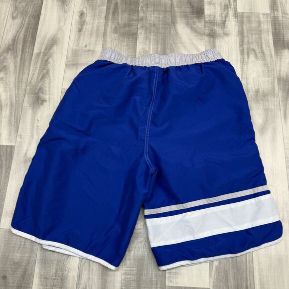 ✅Youth XL NFL Team Apparel New York Giants Blue Shorts W/Lining Athletic Wear - Picture 7 of 9